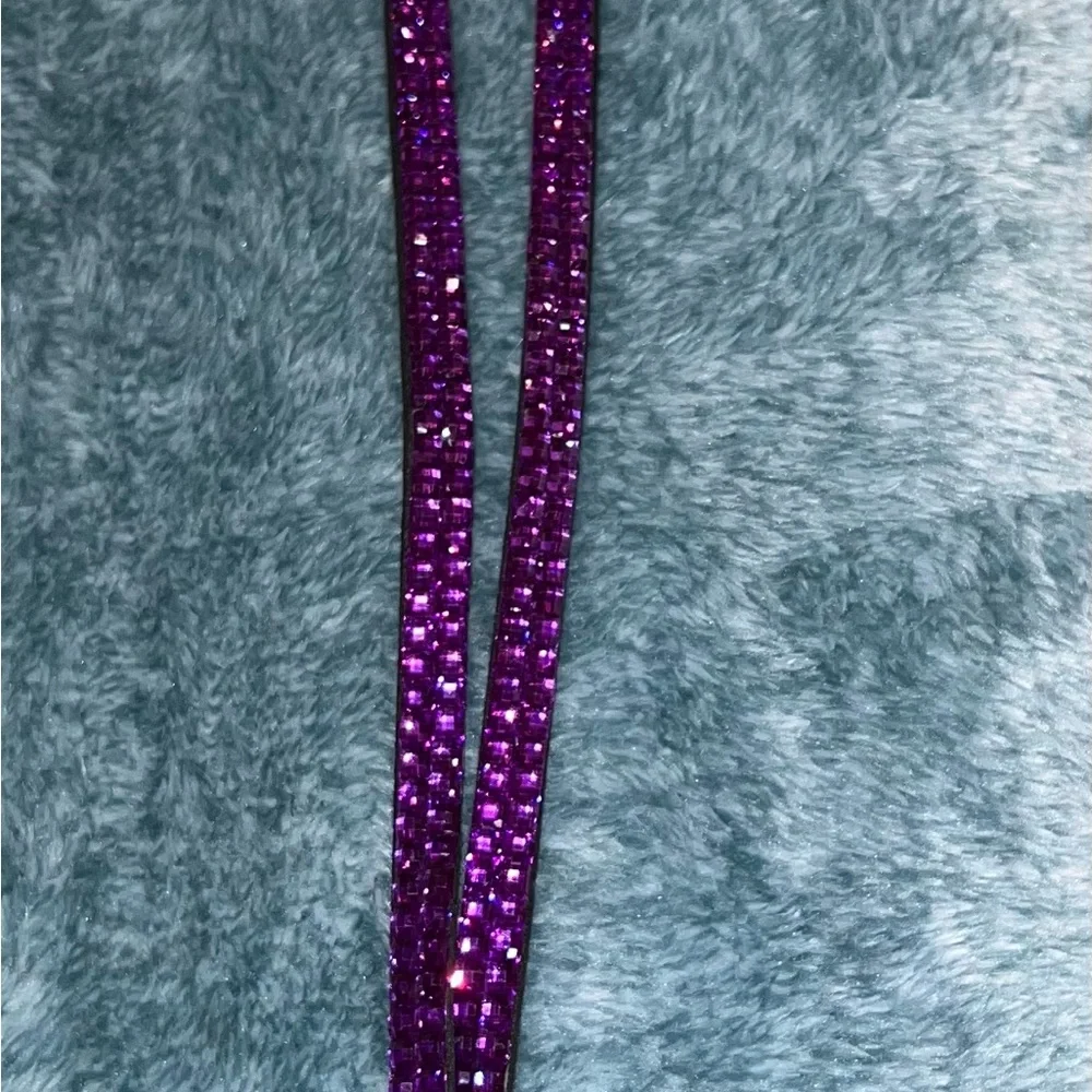 Purple Rhinestone Lanyard (new in plastic sleeve) - Picture 2 of 4
